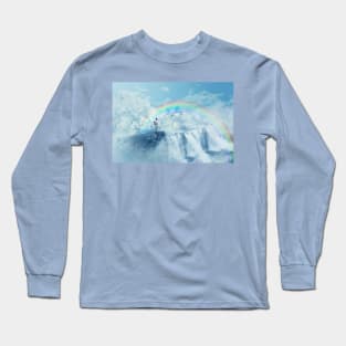 waterfall in the sky Long Sleeve T-Shirt